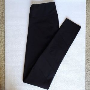 Jvini Criss Cross Sheer Black Leggings